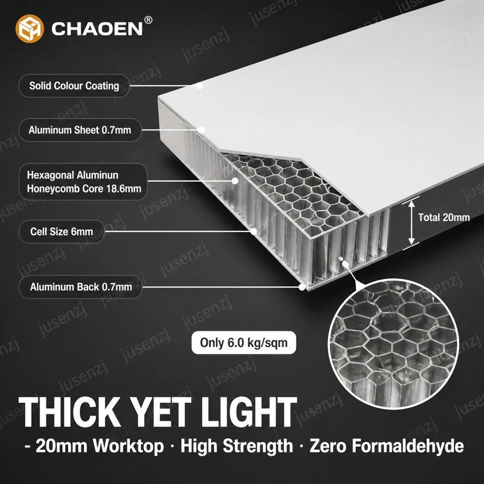 Professional Manufacturer 20mm Aluminum Honeycomb Core Panel For Worktop factory Professional Manufacturer 20mm Aluminum Honeycomb Core Panel For Worktop factory